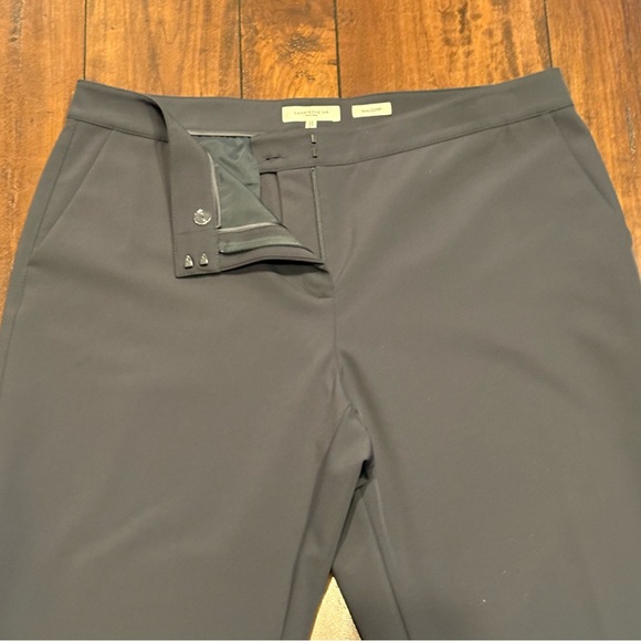 Lafayette 148 Waldorf Slim Slit Ankle Pants Gray Tapered Stretch 12 - Picture 3 of 9